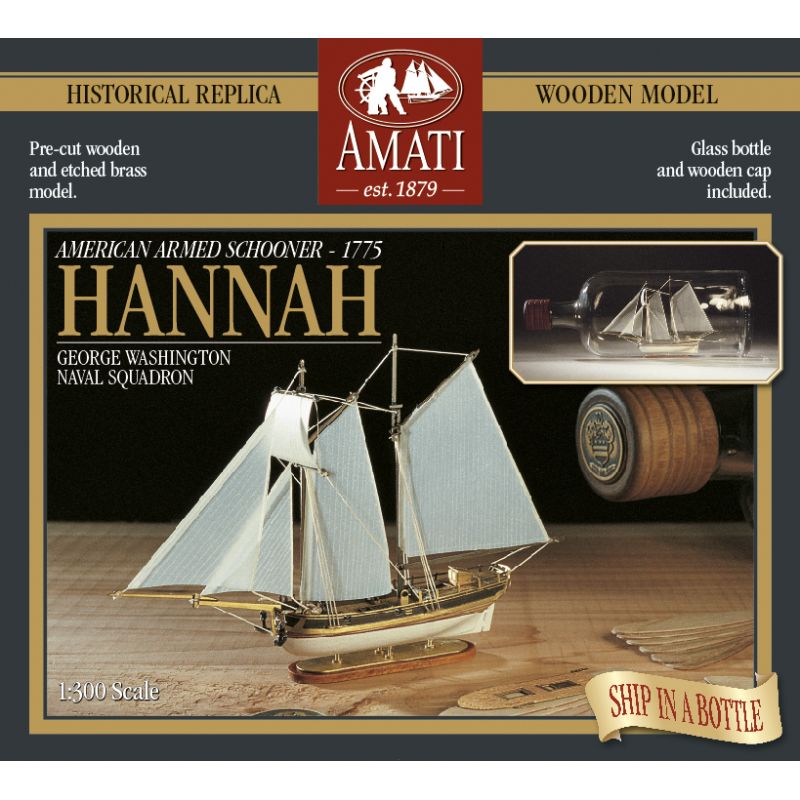 AMATI B1355  Hannah, hajó az üvegben ,építőkészlet